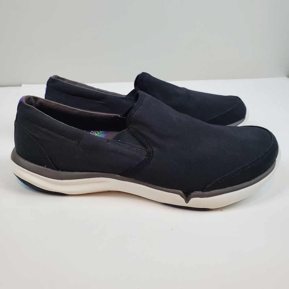 Teva Wander Black Slip On Canvass Sneakers Shoes Size 8 Womens